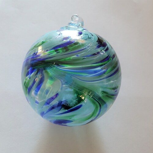 Hand Blown Glass Suncatcher Friendship Gazing Ball Etsy