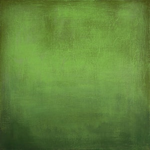 ORIGINAL GREEN ABSTRACT, Minimalist Painting, Green Yellow Abstract Acrylic Painting, Sunset image 9