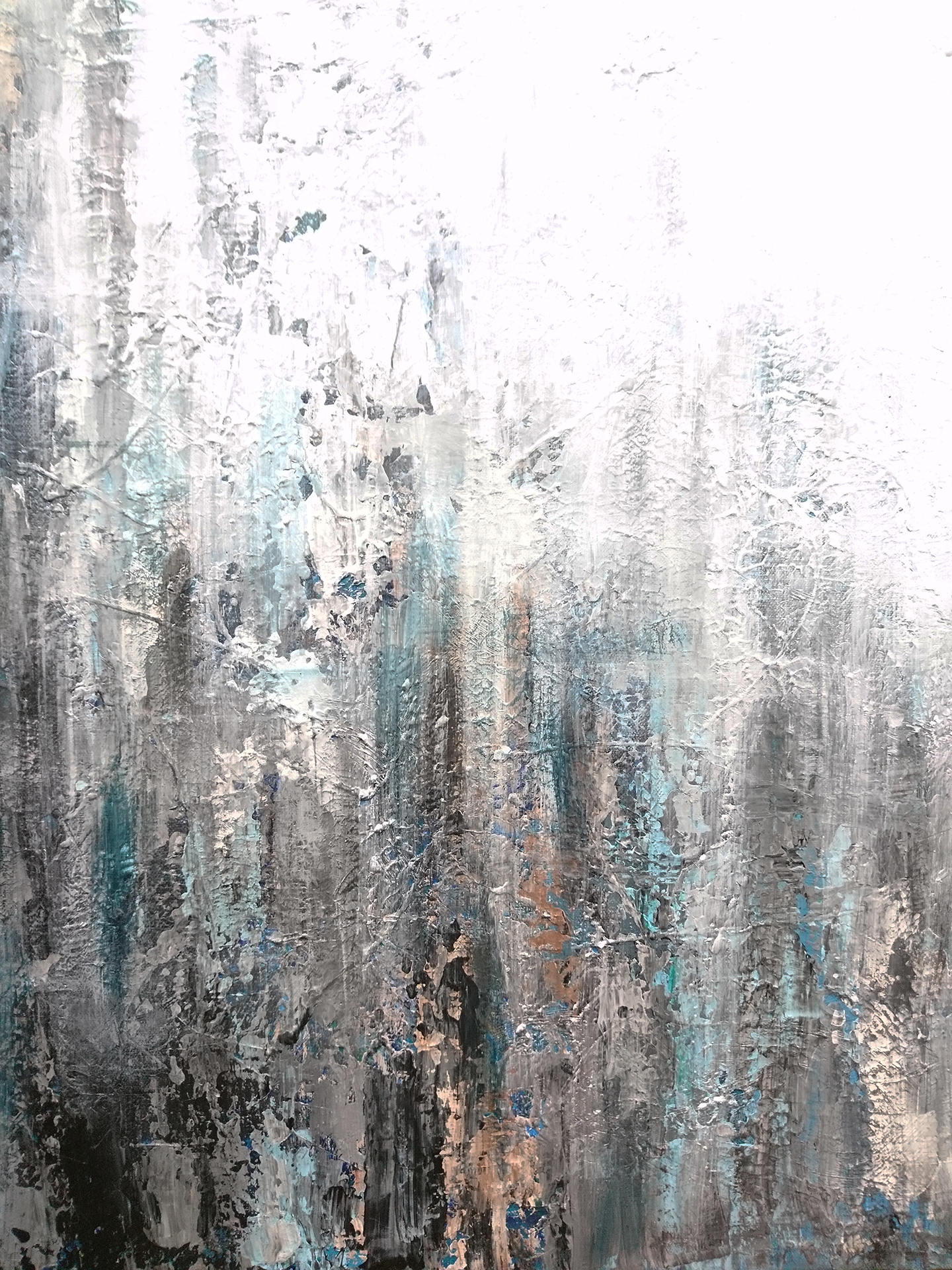 GRAY TEXTURED ABSTRACT 36x36 Large Canvas Art Minimalist Art Gray