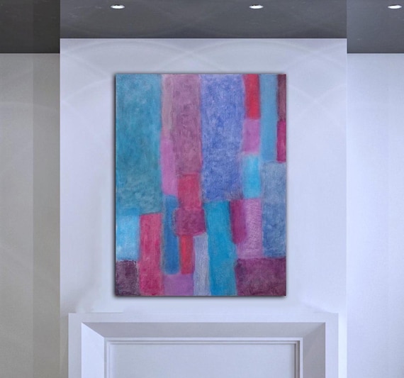 30"x40" ORIGINAL COLORFUL ABSTRACT Painting, Ready To Ship