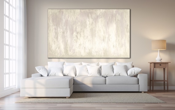 MINIMALIST ABSTRACT PAINTING XLarge Canvas Art Oversized Painting Sepia Abstract Original Art Contemporary Minimalist Art Textured Painting