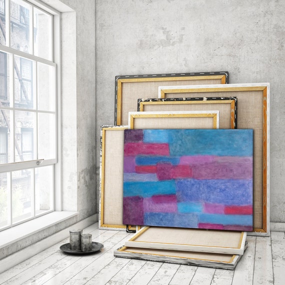 30"x40" ORIGINAL COLORFUL ABSTRACT Painting Large Canvas Art Acrylic on Canvas Minimalist Art Gray Abstract Painting Ready To Ship