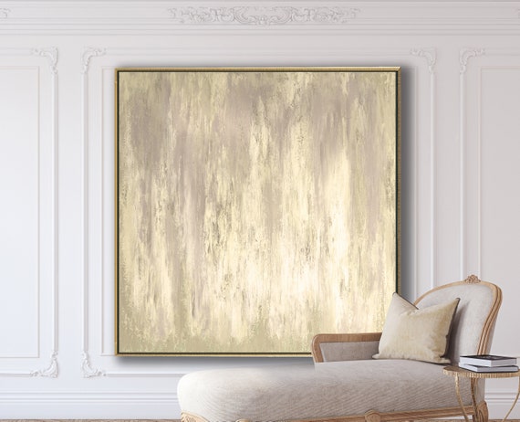 Minimalist Abstract Painting XLarge Canvas Art Oversized Painting Sepia Abstract Original Art Contemporary Minimalist Art Textured Painting