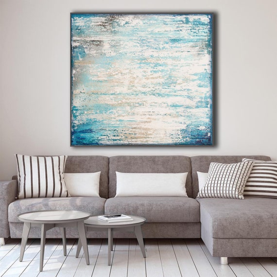 Original ABSTRACT PAINTING Custom Painting Large Canvas Art White Abstract  Wall Art Minimalist Painting Industrial Modern Art Minimalist Art