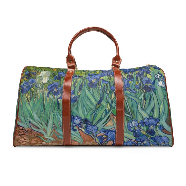 Vincent van Gogh Lys | Sac de voyage étanche | Sac de sport Fine Art | Peinture célèbre sur Weekender Overnighter | Grand fourre-tout