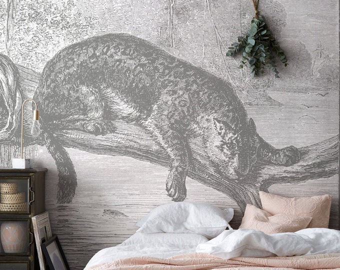 Jaguar Fishing Wall Mural