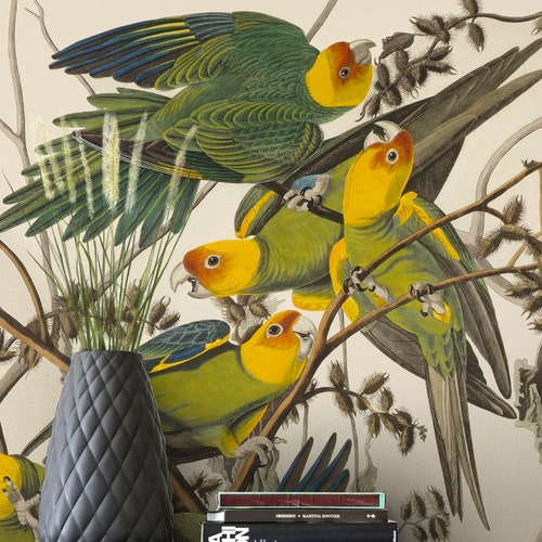 Light Blue Bird Self Adhesive Wallpaper Abstract Peel and Etsy