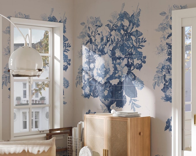 Delft Tile Wallpaper