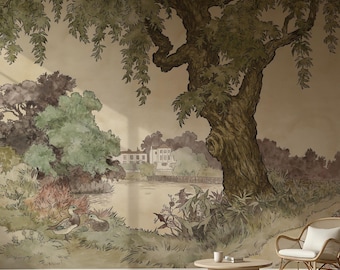 Vintage Garden Landscape