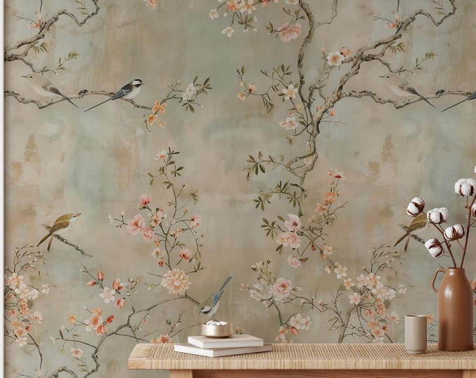 Cherry Blossom Chinoiserie