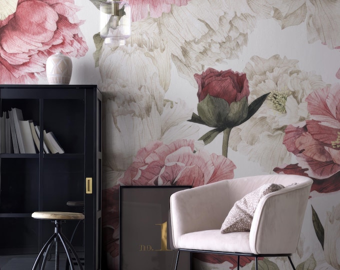 Blush Floral Wallpaper