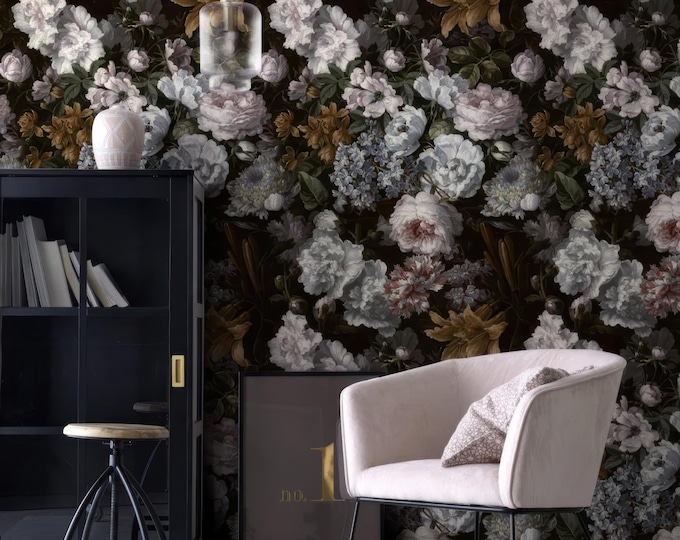 Dark Floral Wallpaper