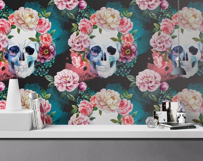 Flower Skull Wallpaper