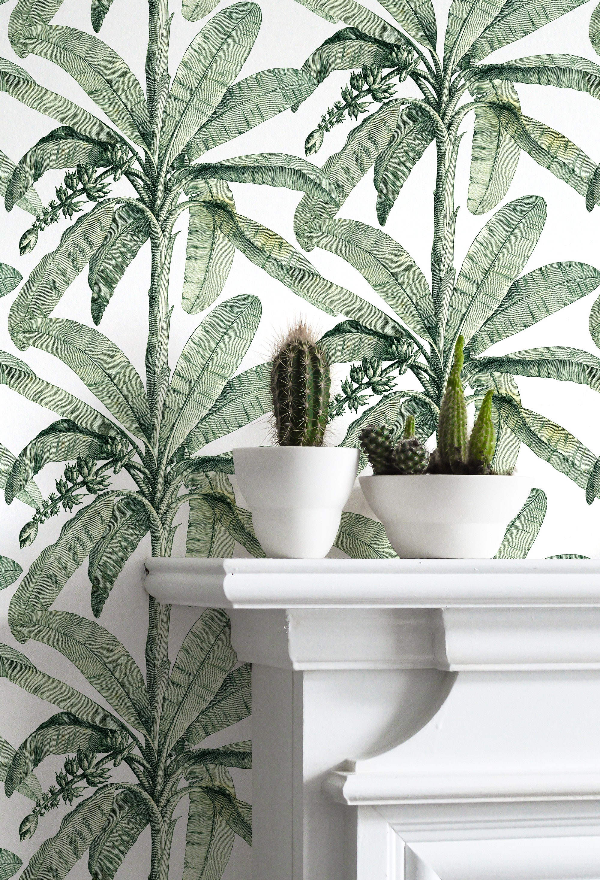 Vintage Banana Tree Wallpaper