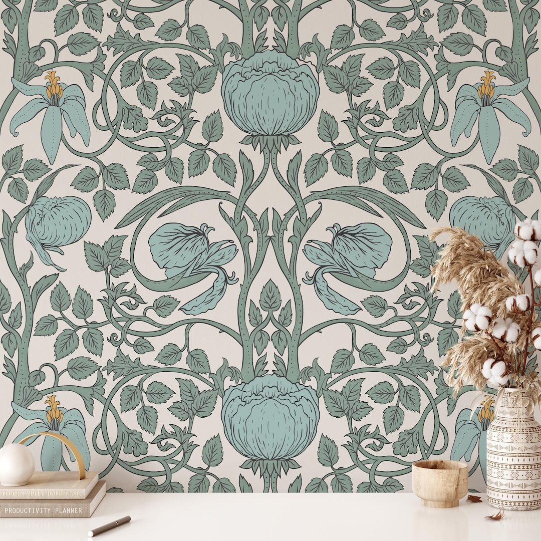 Art Nouveau Peel And Stick Wallpapernull