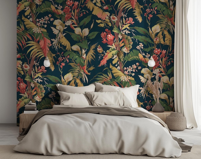 Large Floral Wallpaper