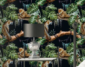 Leopard in Tree Wallpaper