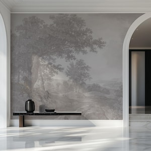 Papier peint forêt - décoration murale amovible pour chambre, salon et chambre d&#39;enfant