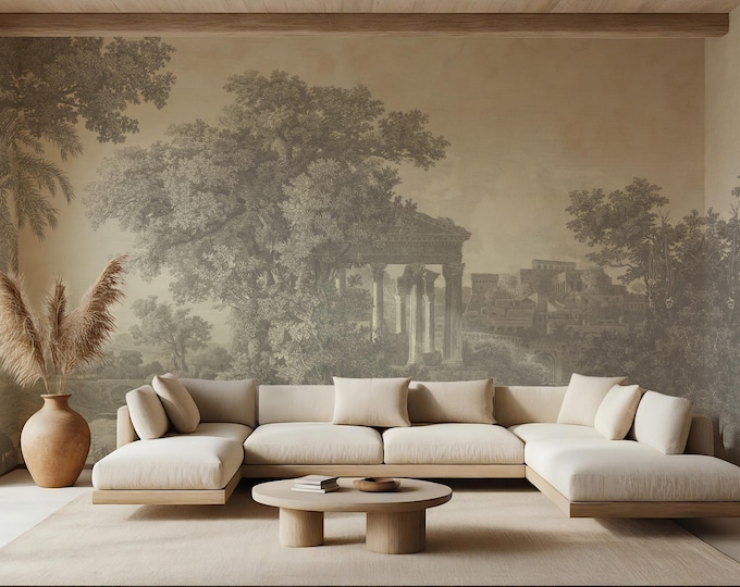 Antique Ruins Landscape Wallpaper