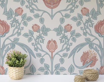 Floral Art Nouveau Panel