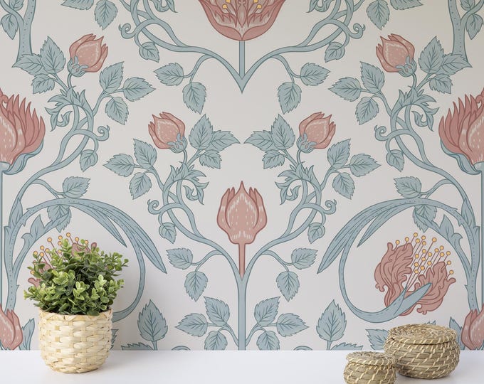 Floral Art Nouveau Panel