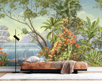 Flamingo Jungle Mural