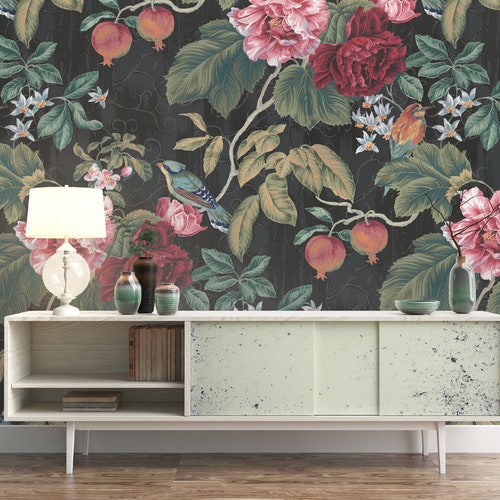 Light Blue Bird Self Adhesive Wallpaper Abstract Peel and Etsy