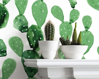 Watercolor Cactus Wallpaper