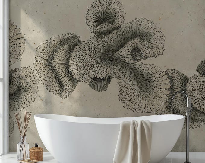 Coral Sepia Wallpaper