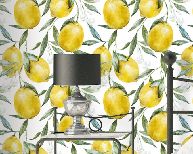 Watercolor Lemon Wallpaper