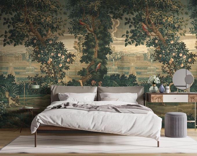 Verdure tapestry mural