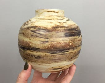 Mid Century Modern Ceramic Planter or Bud Vase - Boho Jungalow Indoor Garden Home Decor