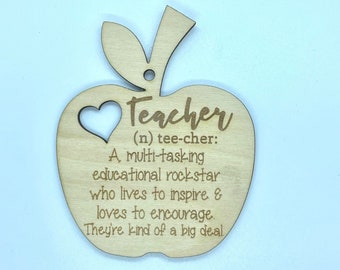 Download Teacher Ornament Etsy