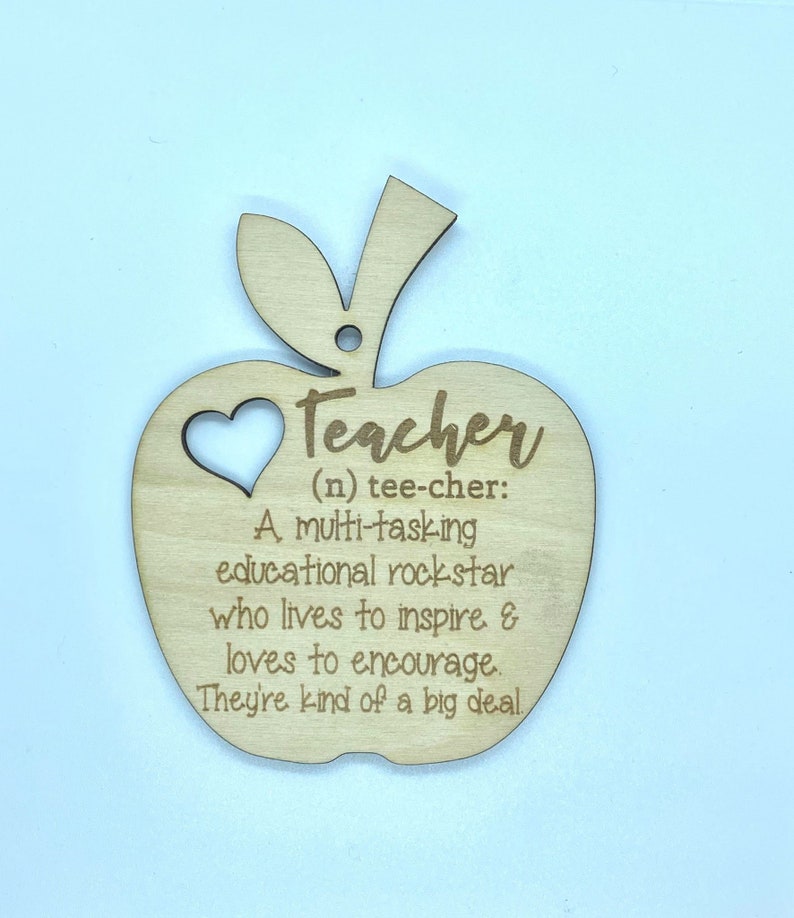 Download Teacher Ornament Gift Glowforge Friendly SVG Laser CNC ...