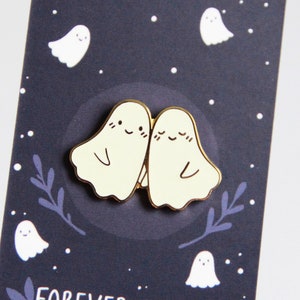 Glow in the Dark Ghosts Enamel Pin