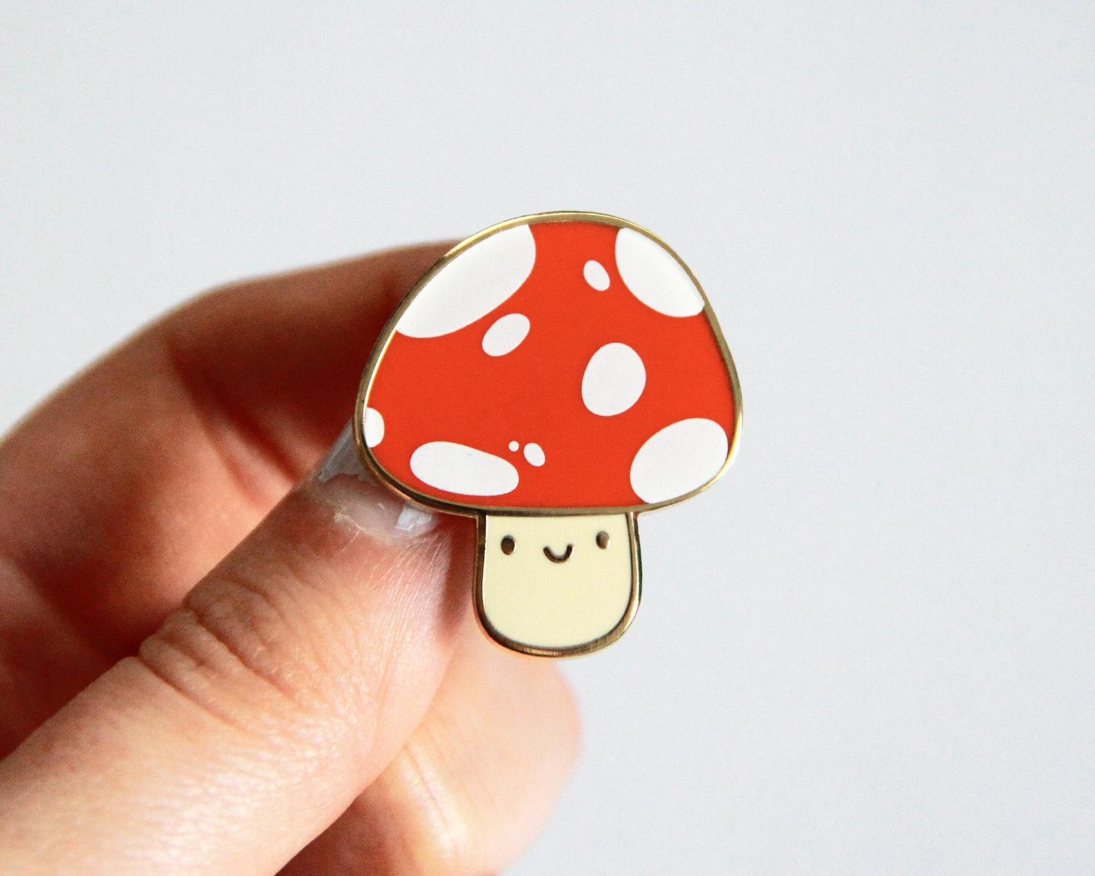 Mushroom Enamel Pin | Etsy