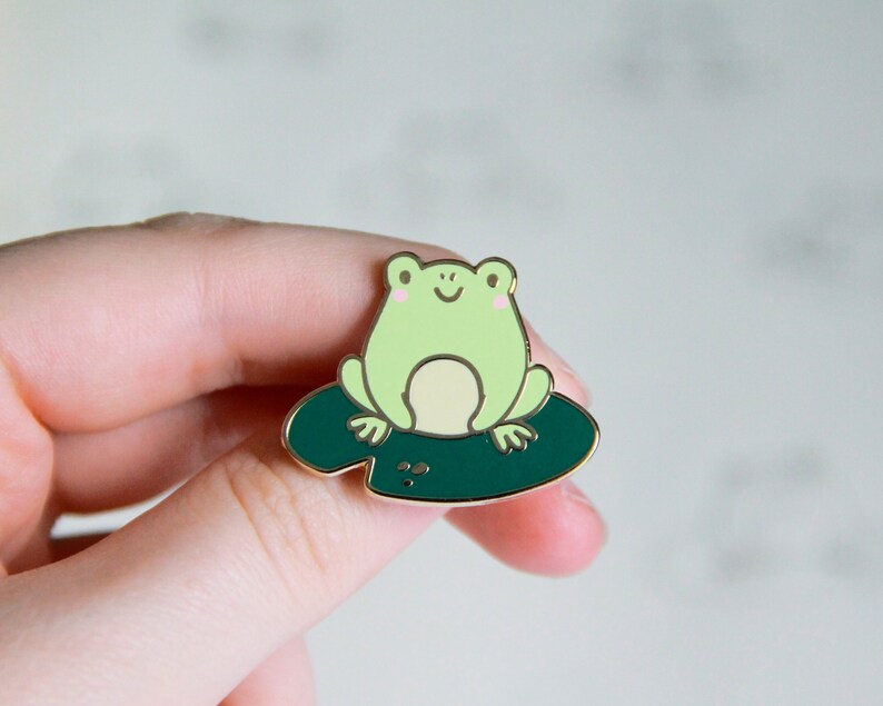 Frog Enamel Pin - Etsy