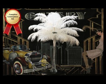 buy ostrich feather centrepieces