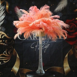 Apricot Ostrich Feathers - Feather Centerpieces | Wedding Centerpieces | Feather Decorations | Feathers For Vases