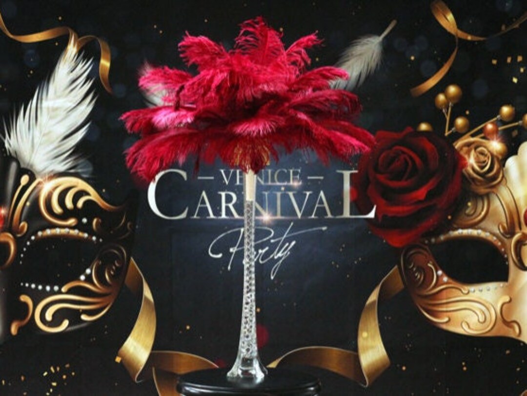 Burgundy Ostrich Feathers Feather Centerpieces Wedding Centerpieces