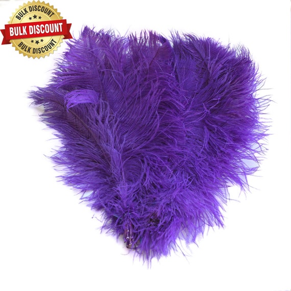 Bulk Special PURPLE Ostrich Feathers Centerpiece Tail Feathers