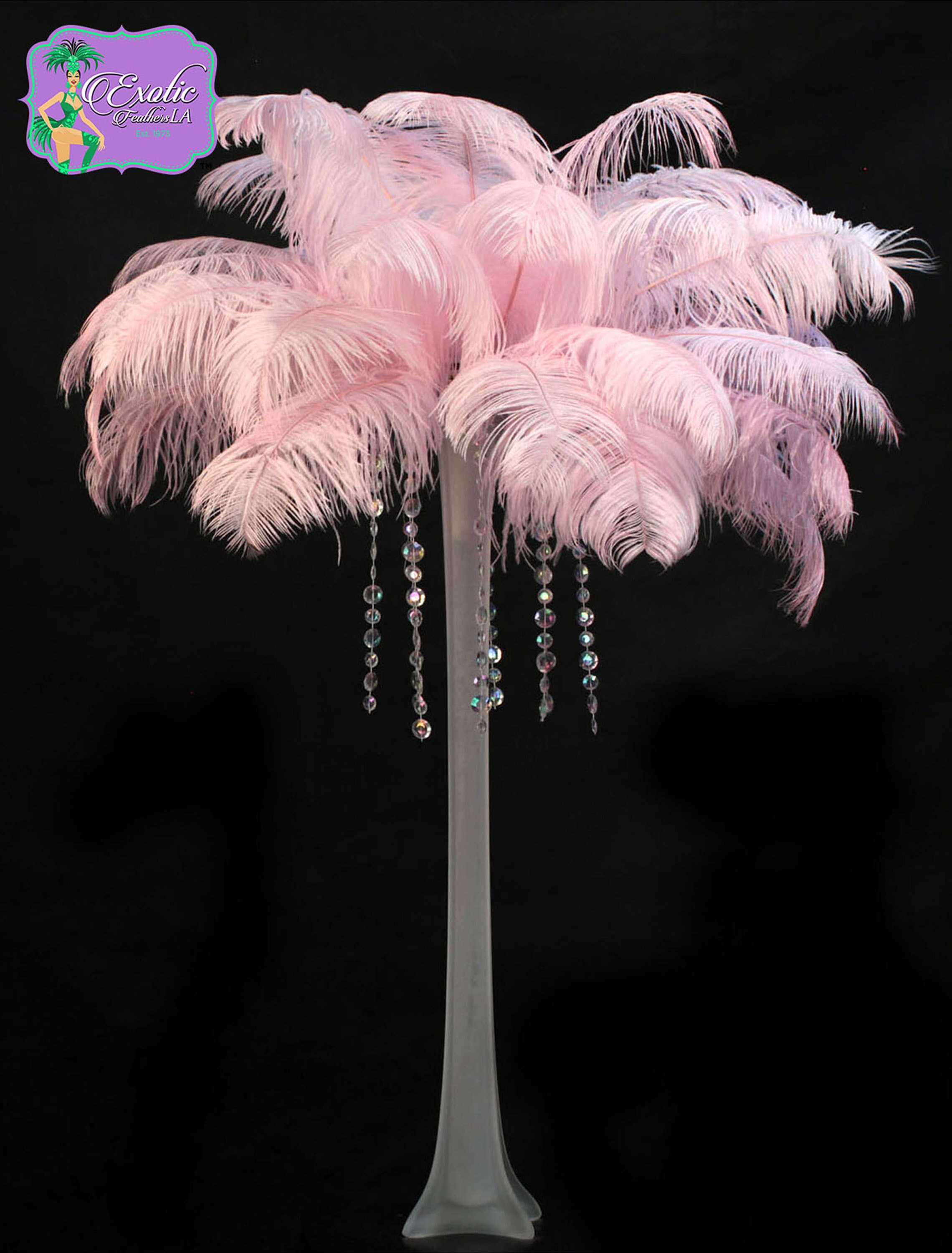 Ostrich Flexible Feathers 13-16 (Baby Pink) for Sale Online