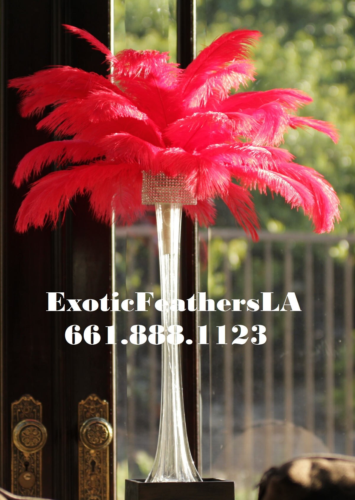 100 White Ostrich Feathers for Wedding Centerpieces 