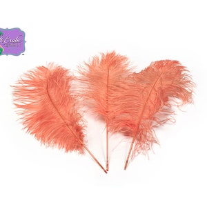 USA Shop! APRICOT Ostrich Feather Plumes, 11-14&quot; and 9-12&quot; Length. Centerpiece Feathers Centerpieces, Prom and Wedding centerpieces USA