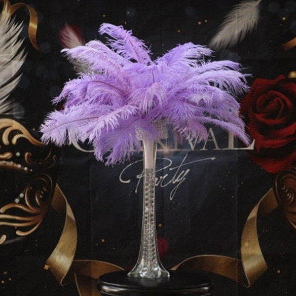 Lavender Ostrich Feathers - Feather Centerpieces | Wedding Centerpieces | Feather Decorations | Feathers For Vases