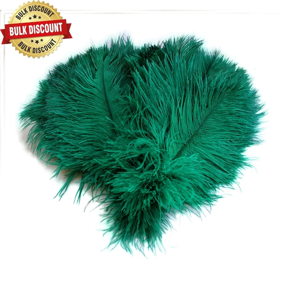 Bulk Special EMERALD GREEN Ostrich Feathers Centerpiece Tail