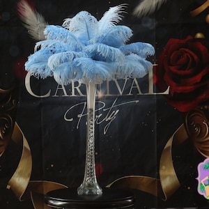Baby Blue Ostrich Feathers - Feather Centerpieces | Wedding Centerpieces | Feather Decorations | Feathers For Vases
