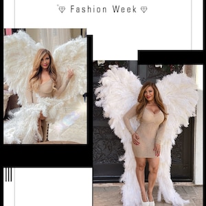 ADULT ANGEL WINGS | Ostrich Feather Angel Wings | Professional Feather Wings
