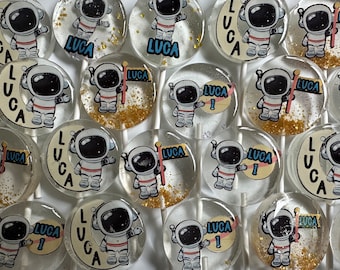 ASTRONAUT THEMED PARTY, Astronaut favors, Astronaut Lollipops, First Trip Around the Sun, Galaxy Astronaut Decoration
