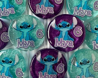 STITCH BIRTHDAY Lollipop, Lilo Stitch Birthday Treat